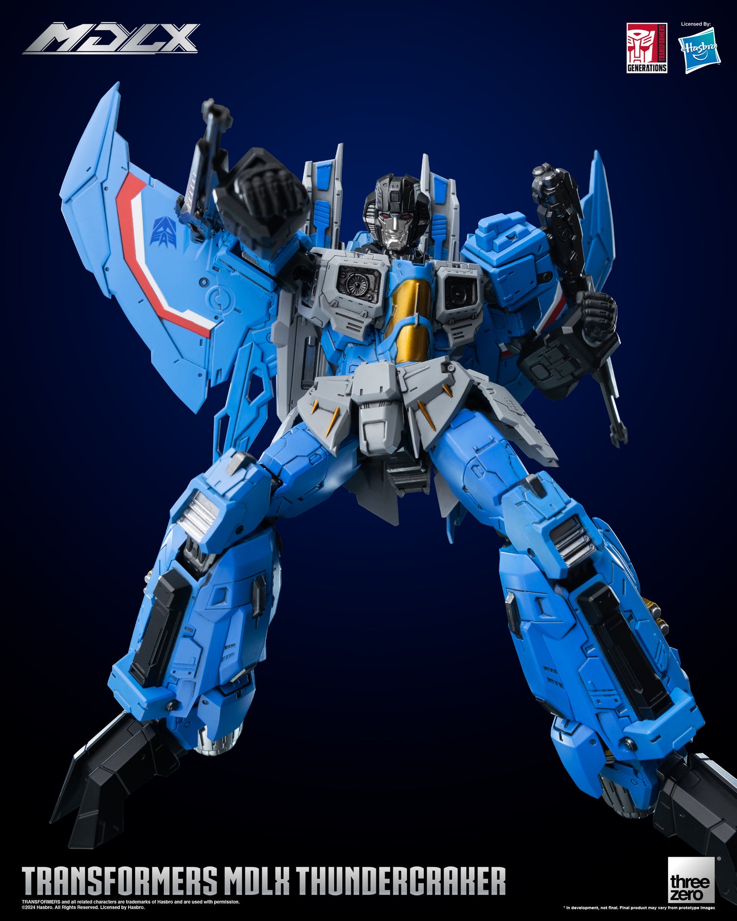Transformers MDLX Articulated Figure Series Thundercracker shooting pose