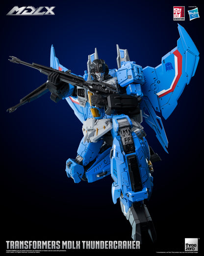 Transformers MDLX Articulated Figure Series Thundercracker kneeling with guns