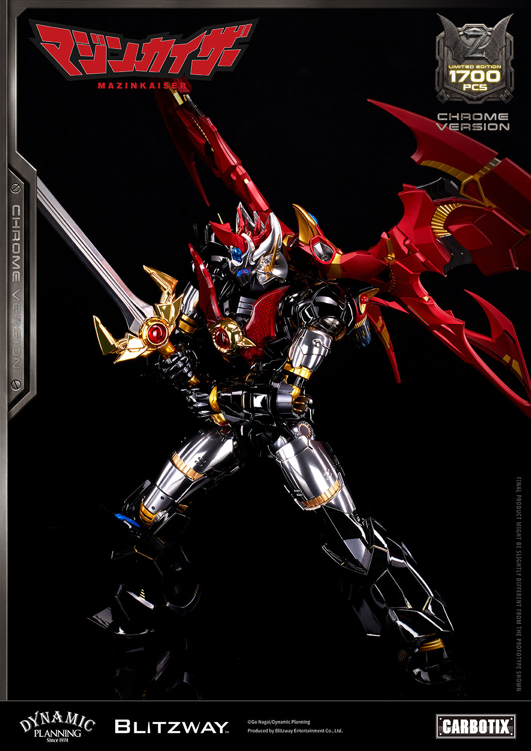 Blitzway Carbotix Mazinkaiser (Chrome Version) "Mazinger Z" | Blitzway