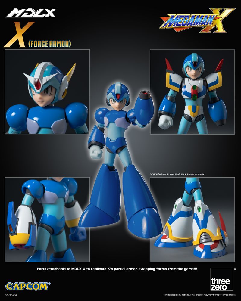 MDLX Mega Man X (Force Armor)  "Mega Man X" | Threezero