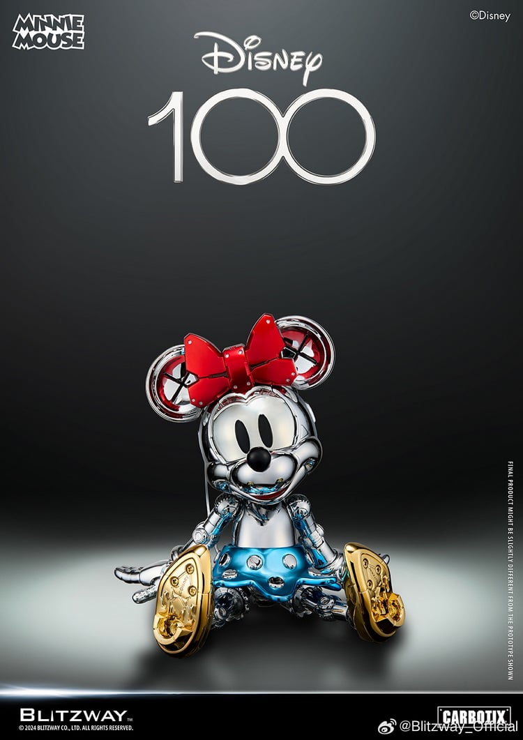 Blitzway x Carbotix 5PRO Studio Disney D100 Minnie Mouse and Set Chrome Limited Edition