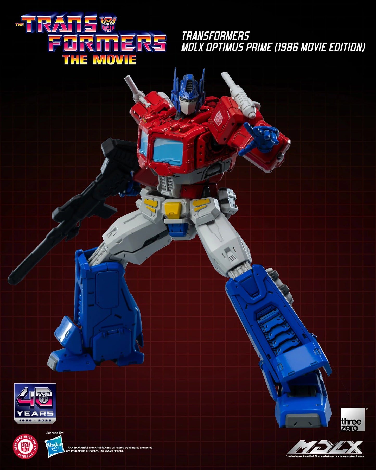 Optimus Prime (1986 Movie Edition) MDLX "Transformer 1986" | Threezero
