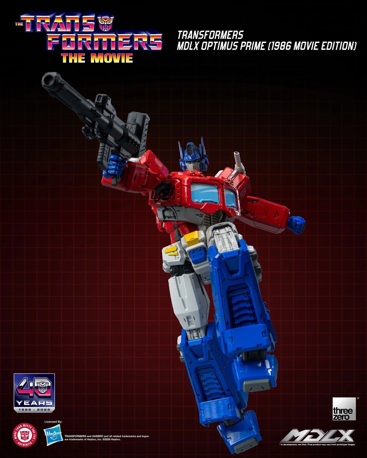 Optimus Prime (1986 Movie Edition) MDLX "Transformer 1986" | Threezero