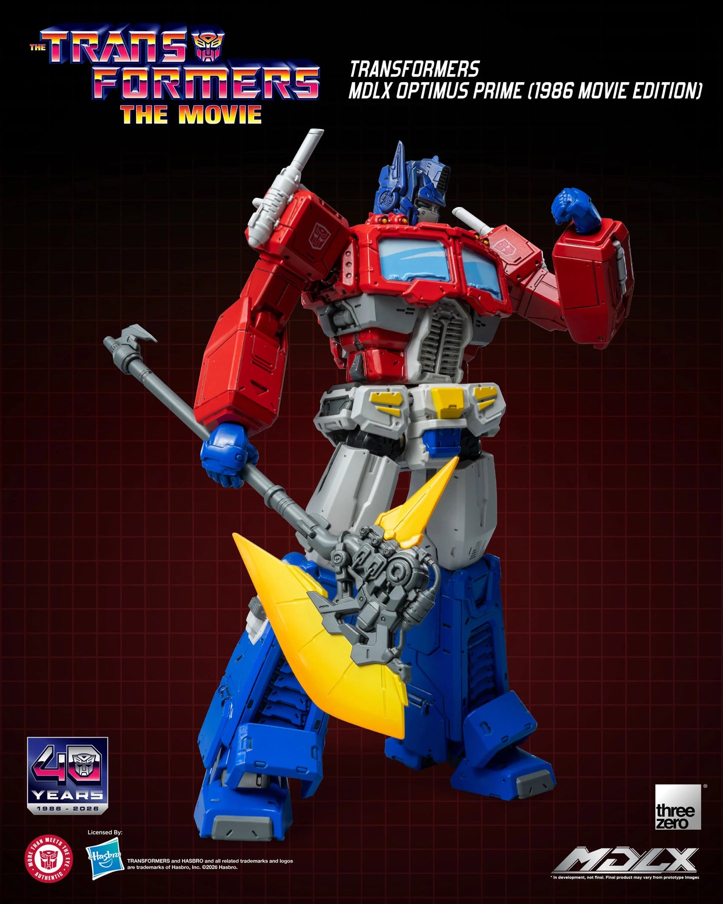 Optimus Prime (1986 Movie Edition) MDLX "Transformer 1986" | Threezero