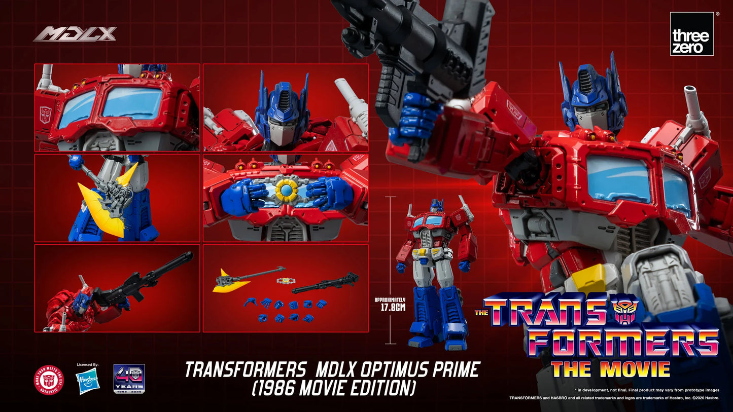 Optimus Prime (1986 Movie Edition) MDLX "Transformer 1986" | Threezero