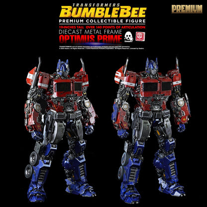 Premium Optimus Prime Diecast Metal Frame Statue "Transformers Bumblebee" - Hasbro and Threezero