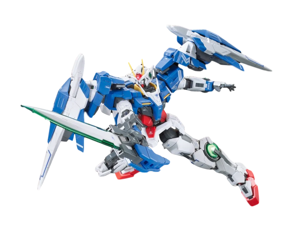 RG 18 GN-0000+GNR-010 00 Raiser " Gundam 00" - Bandai Hobby 1/144 Scale Real Grade Model Kit