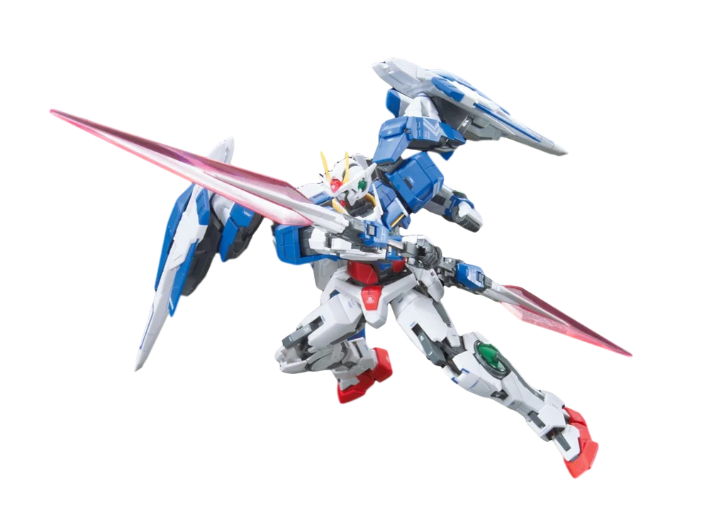 RG 18 GN-0000+GNR-010 00 Raiser " Gundam 00" - Bandai Hobby 1/144 Scale Real Grade Model Kit