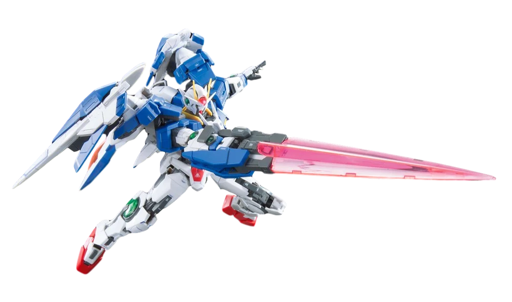 RG 18 GN-0000+GNR-010 00 Raiser " Gundam 00" - Bandai Hobby 1/144 Scale Real Grade Model Kit
