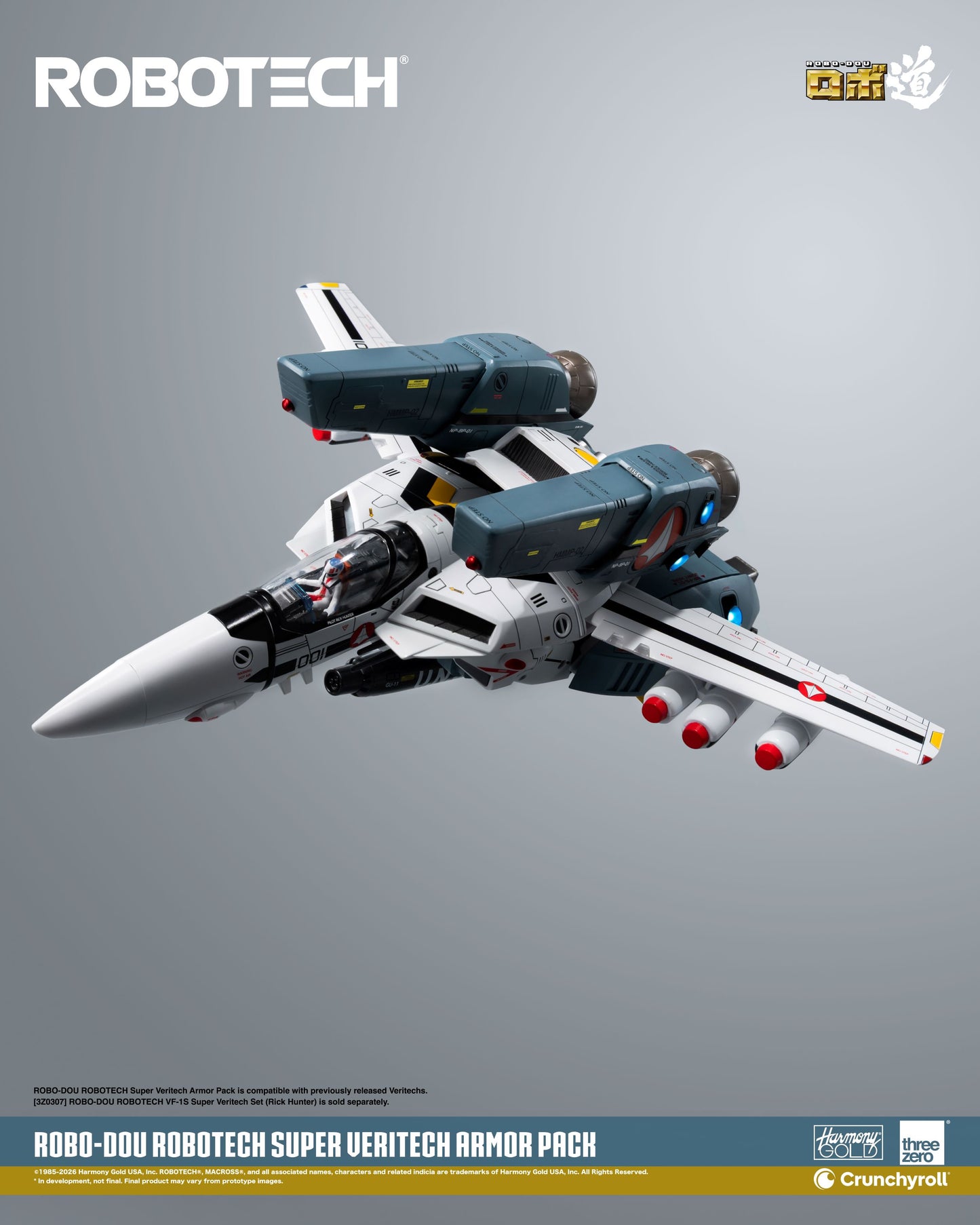 ROBO-DOU VF‐1 Super Veritech Armor Pack "Robotech" | Threezero