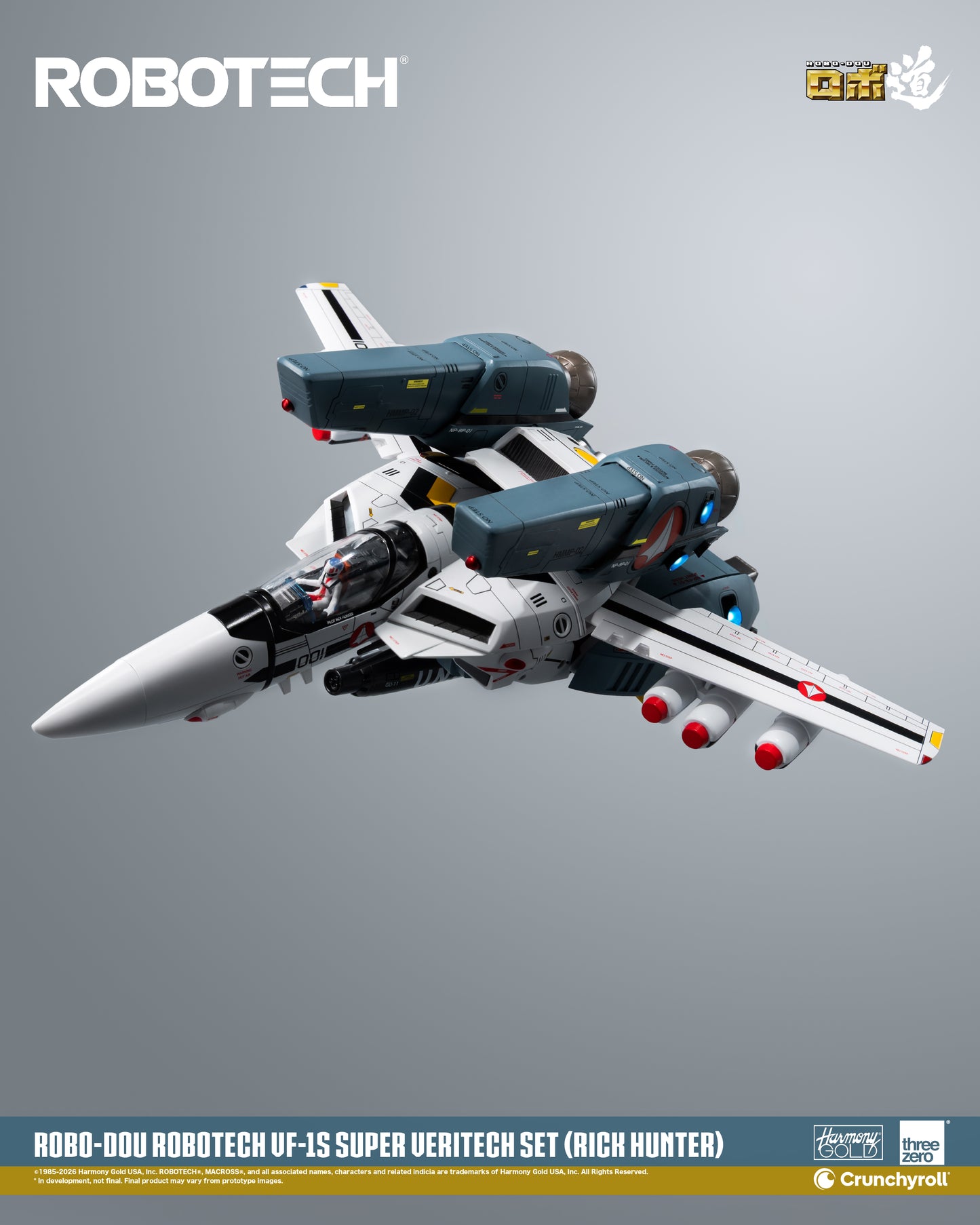 ROBO-DOU VF‐1S Veritech (Roy Fokker) Super Veritech Set "Robotech" | Threezero