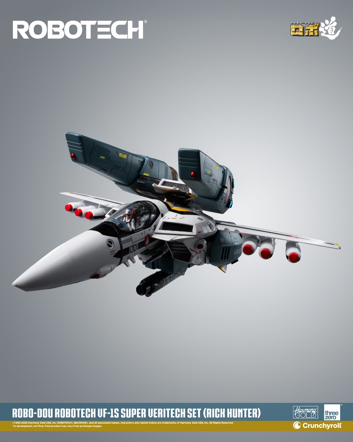 ROBO-DOU VF‐1S Veritech (Roy Fokker) Super Veritech Set "Robotech" | Threezero