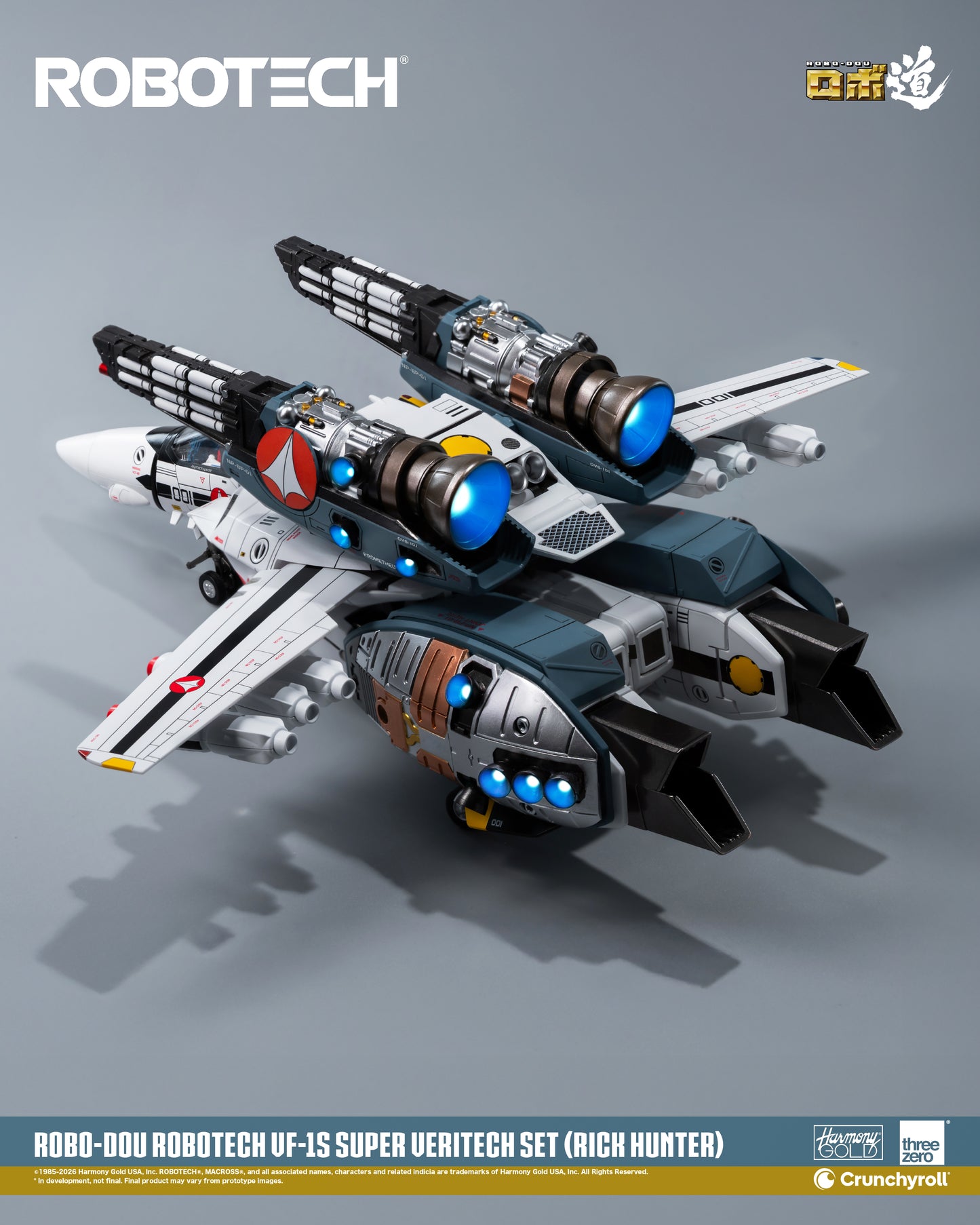 ROBO-DOU VF‐1S Veritech (Roy Fokker) Super Veritech Set "Robotech" | Threezero
