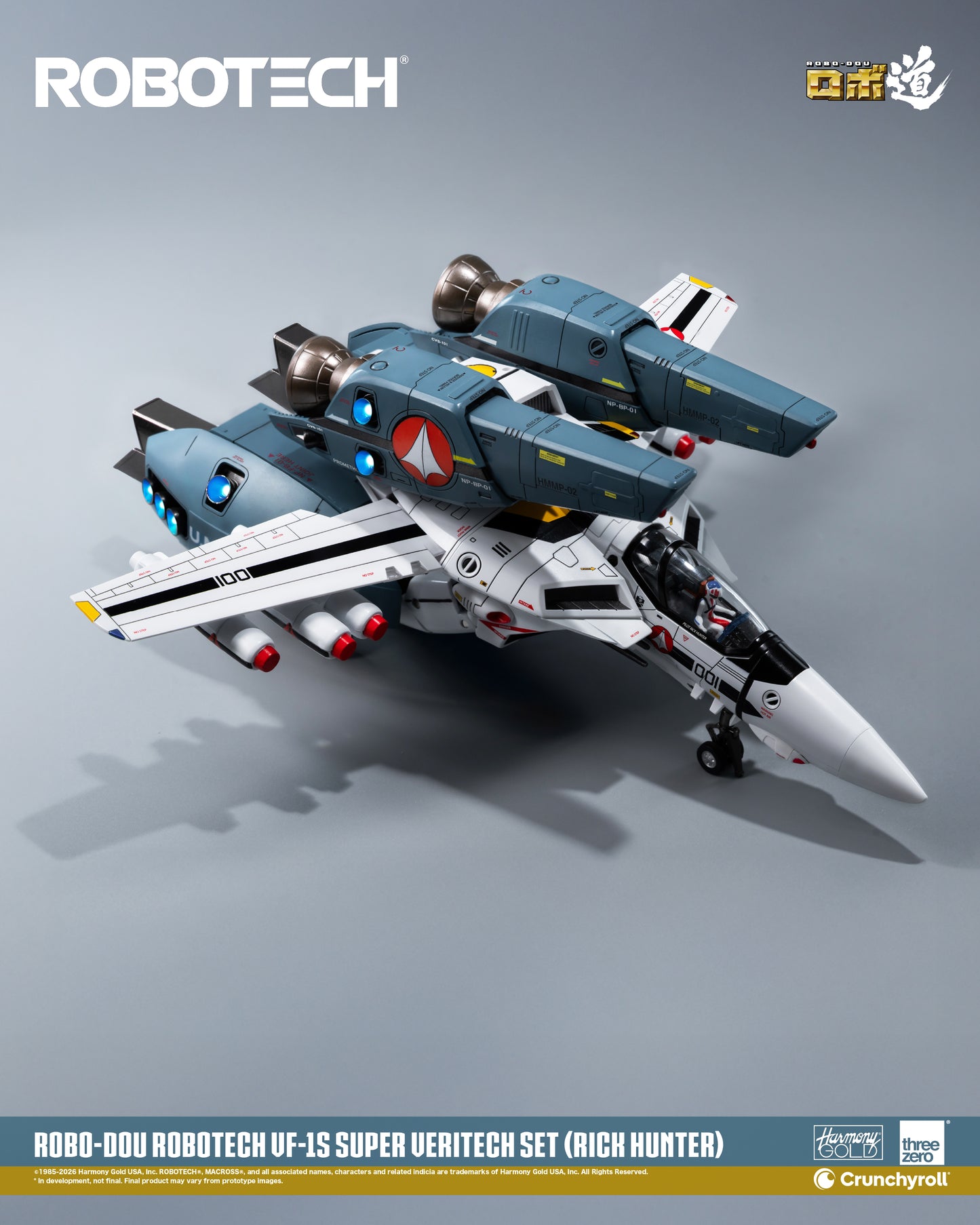 ROBO-DOU VF‐1S Veritech (Roy Fokker) Super Veritech Set "Robotech" | Threezero