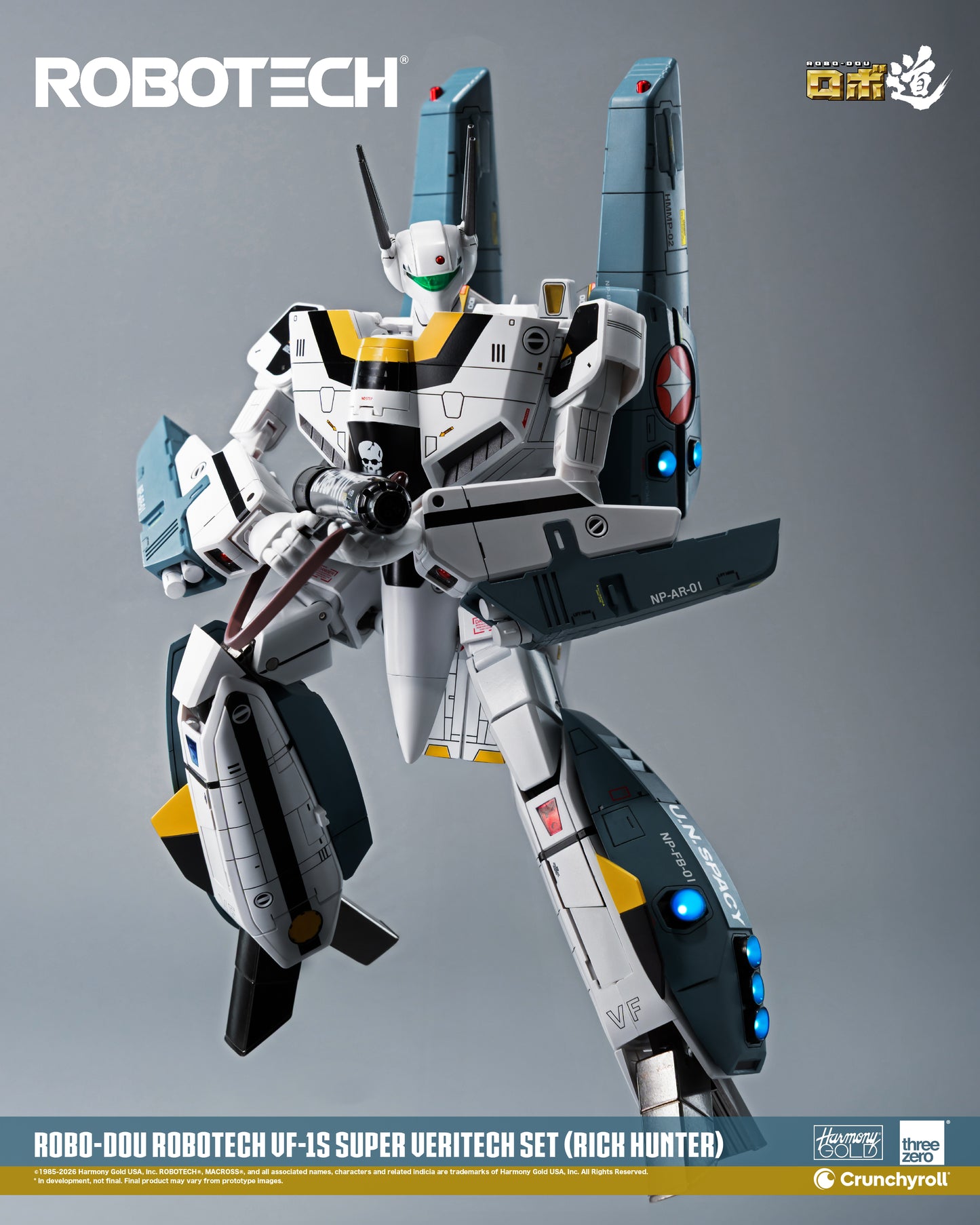 ROBO-DOU VF‐1S Veritech (Roy Fokker) Super Veritech Set "Robotech" | Threezero