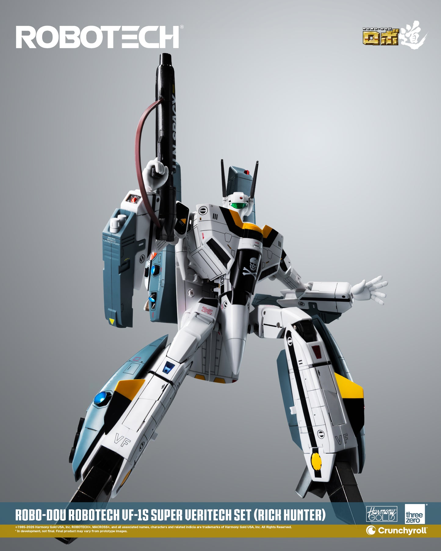 ROBO-DOU VF‐1S Veritech (Roy Fokker) Super Veritech Set "Robotech" | Threezero