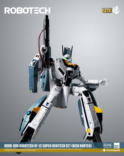 ROBO-DOU VF‐1S Veritech (Roy Fokker) Super Veritech Set "Robotech" | Threezero