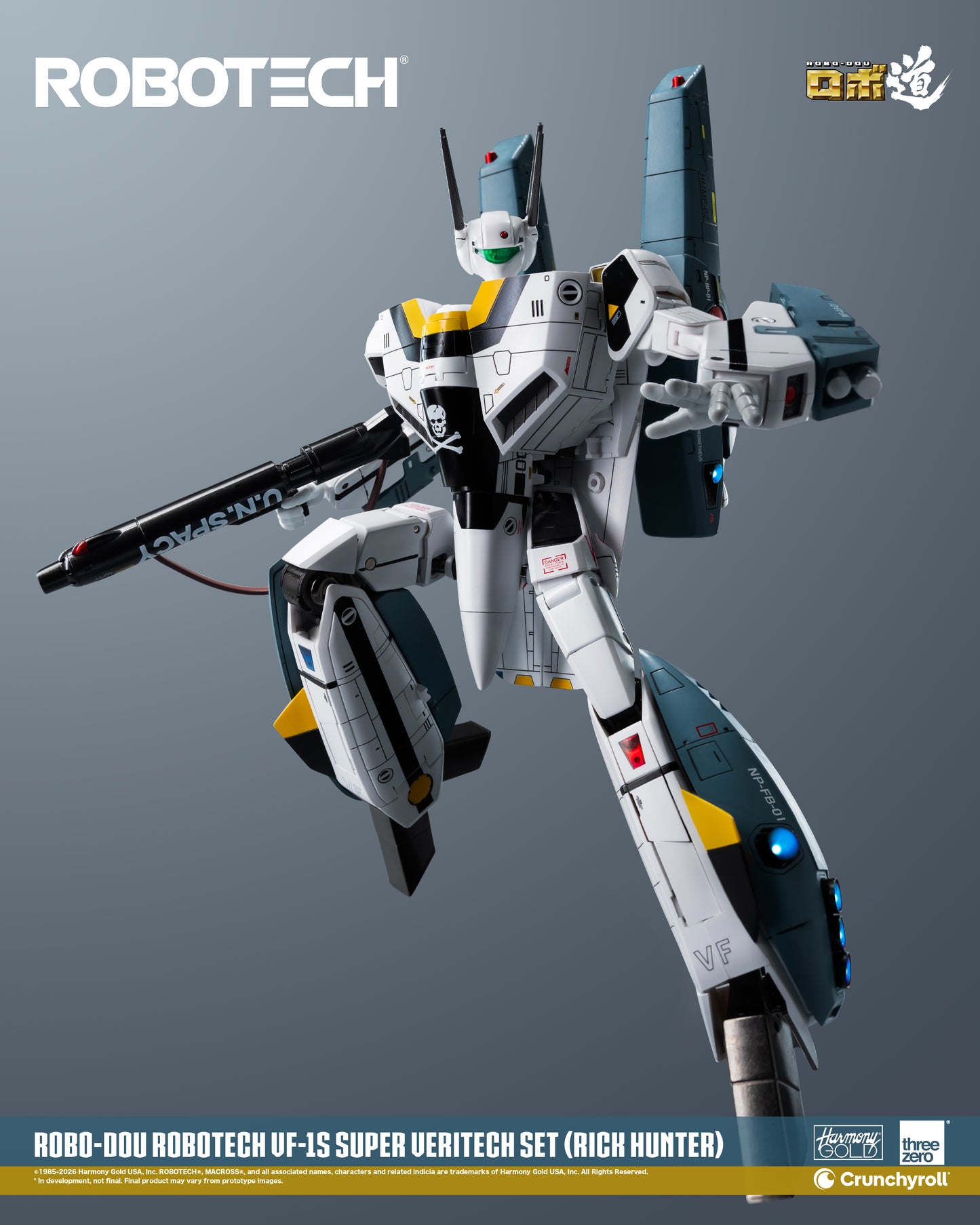ROBO-DOU VF‐1S Veritech (Roy Fokker) Super Veritech Set "Robotech" | Threezero
