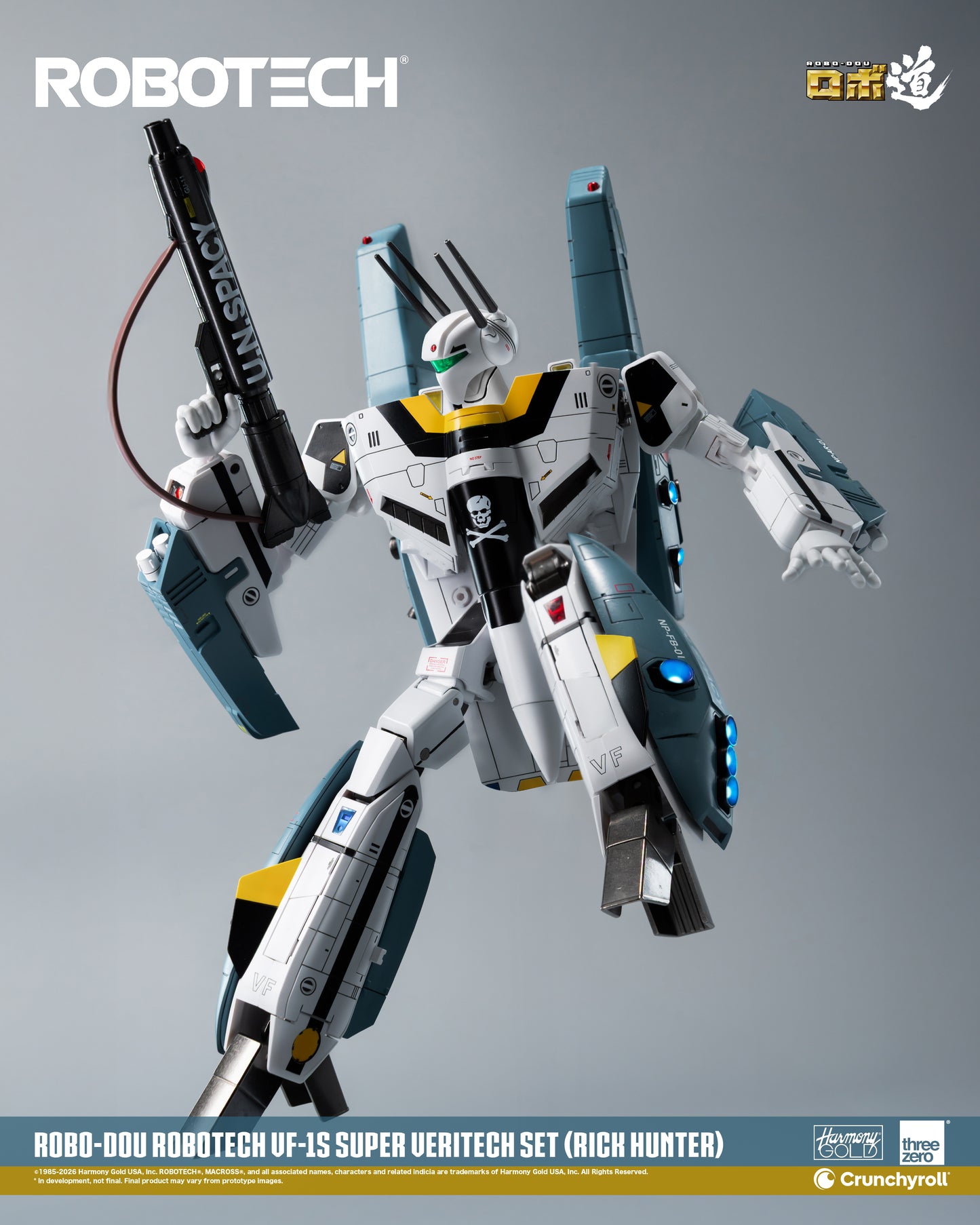 ROBO-DOU VF‐1S Veritech (Roy Fokker) Super Veritech Set "Robotech" | Threezero