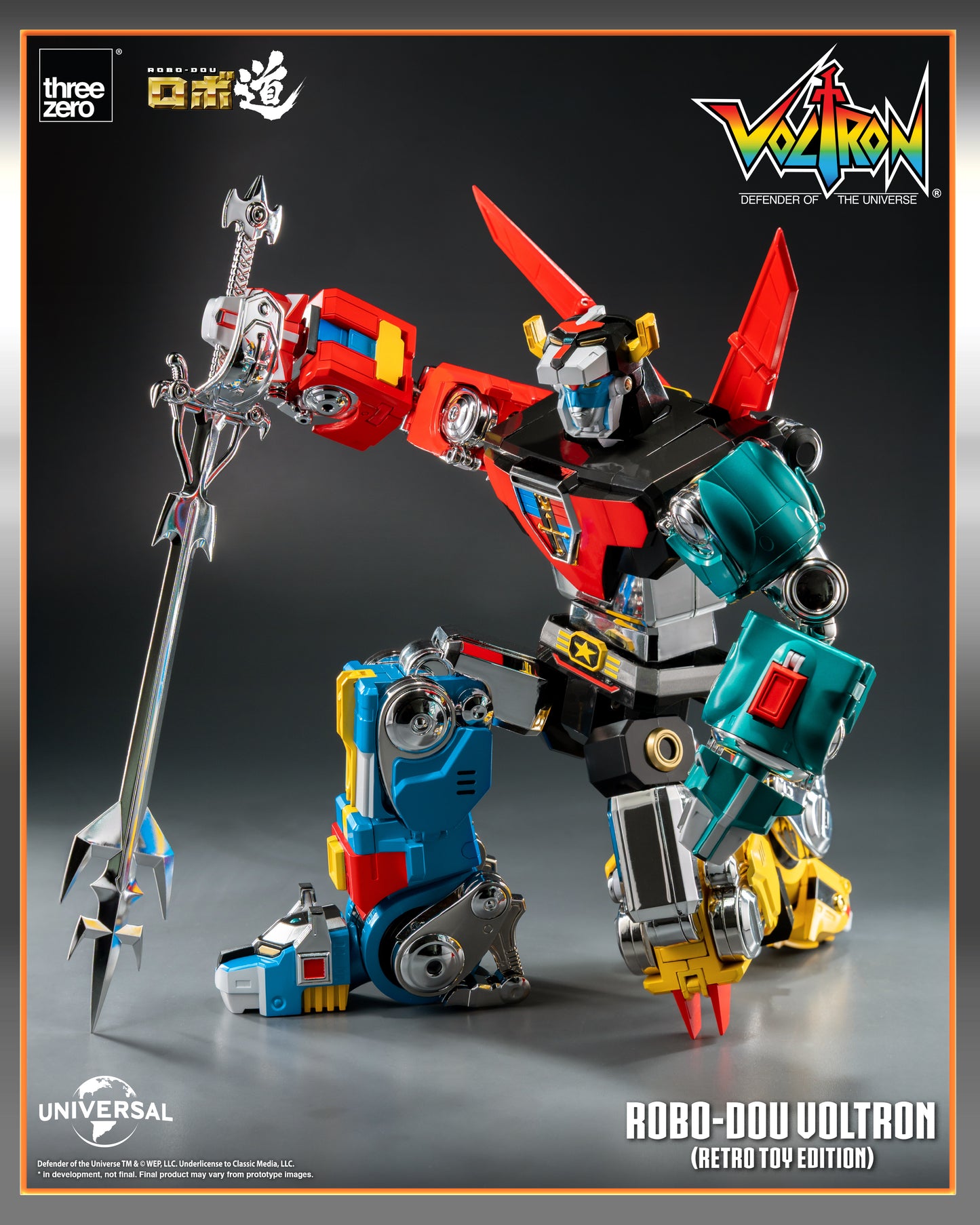 Pre Order ROBO-DOU Voltron (Retro Toy Edition)