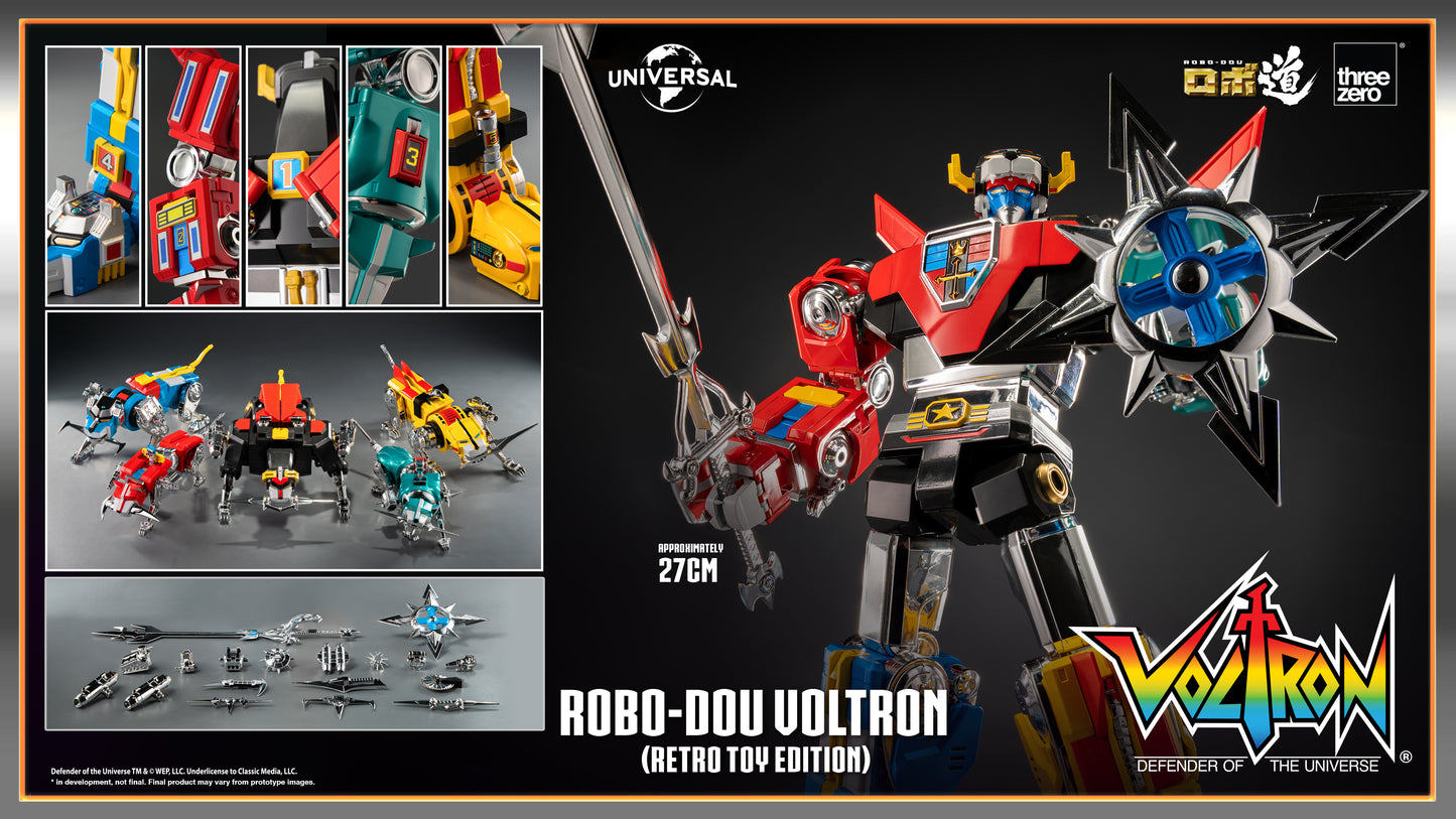 Pre Order ROBO-DOU Voltron (Retro Toy Edition)