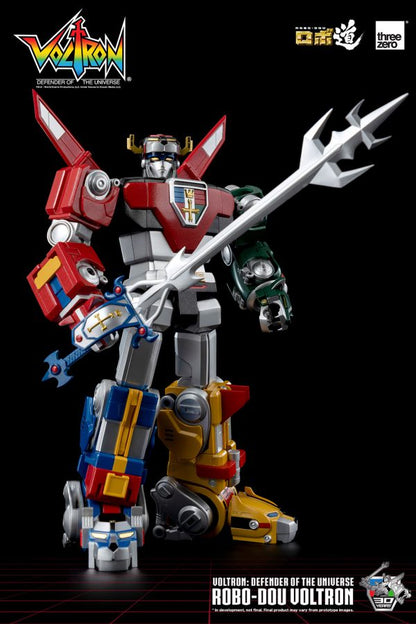 Voltron: Defender of the Universe Voltron Robo-DOU Action Figure holding sword