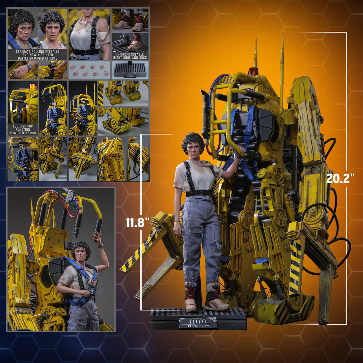 Hot Toys 1/6 Ellen Ripley and Power Loader "Aliens" | Hot Toys