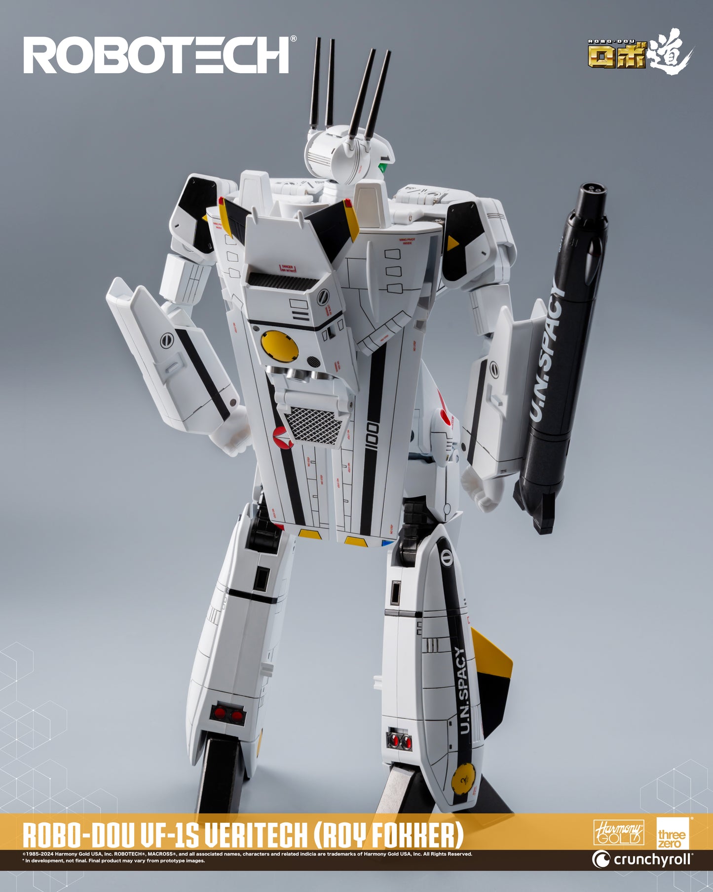 ROBO-DOU ROBOTECH VF‐1S Veritech (Roy Fokker) Threezero back view