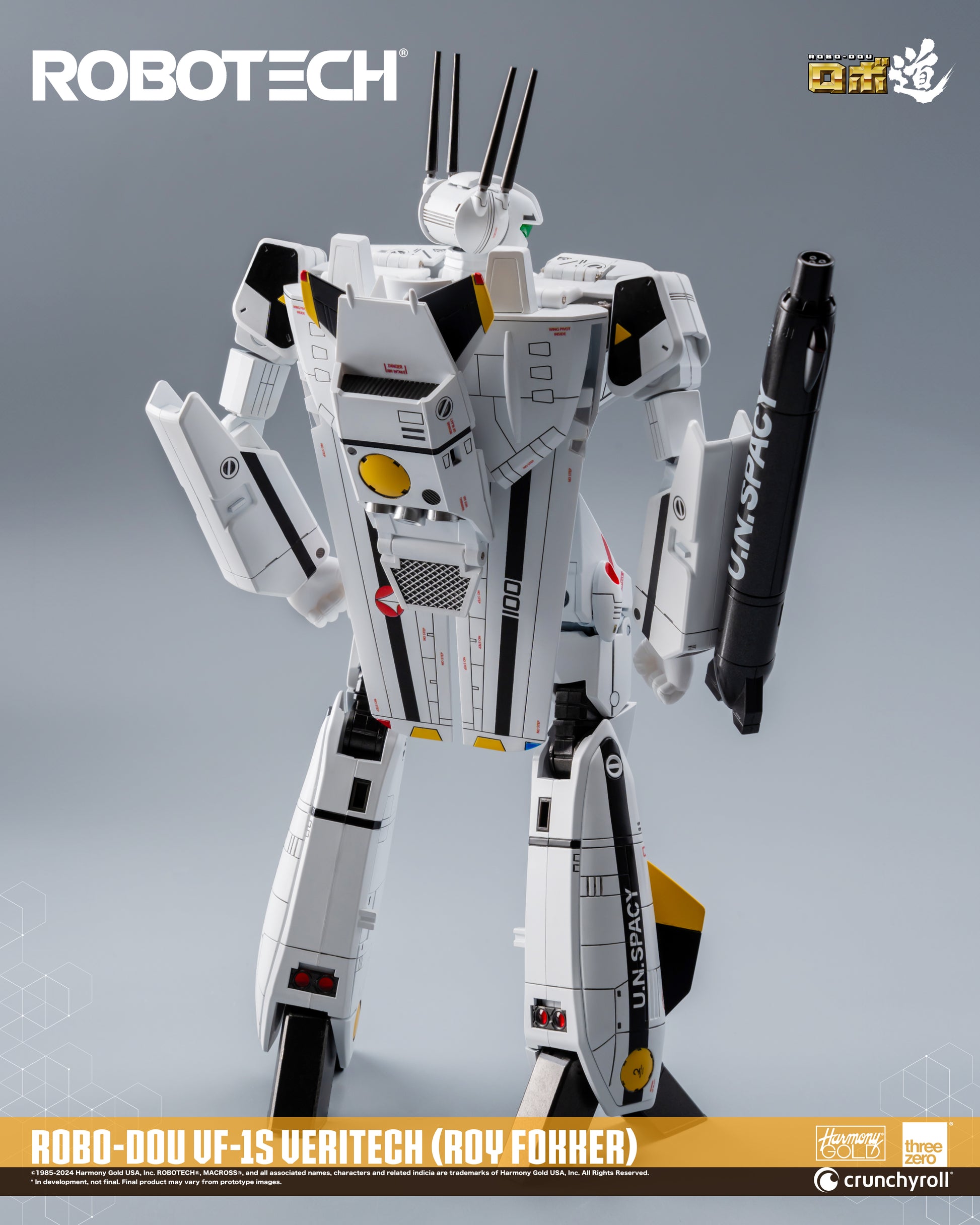 ROBO-DOU ROBOTECH VF‐1S Veritech (Roy Fokker) Threezero back view