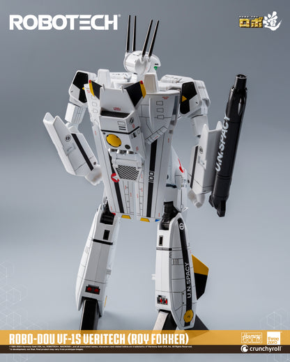 ROBO-DOU ROBOTECH VF‐1S Veritech (Roy Fokker) Threezero back view