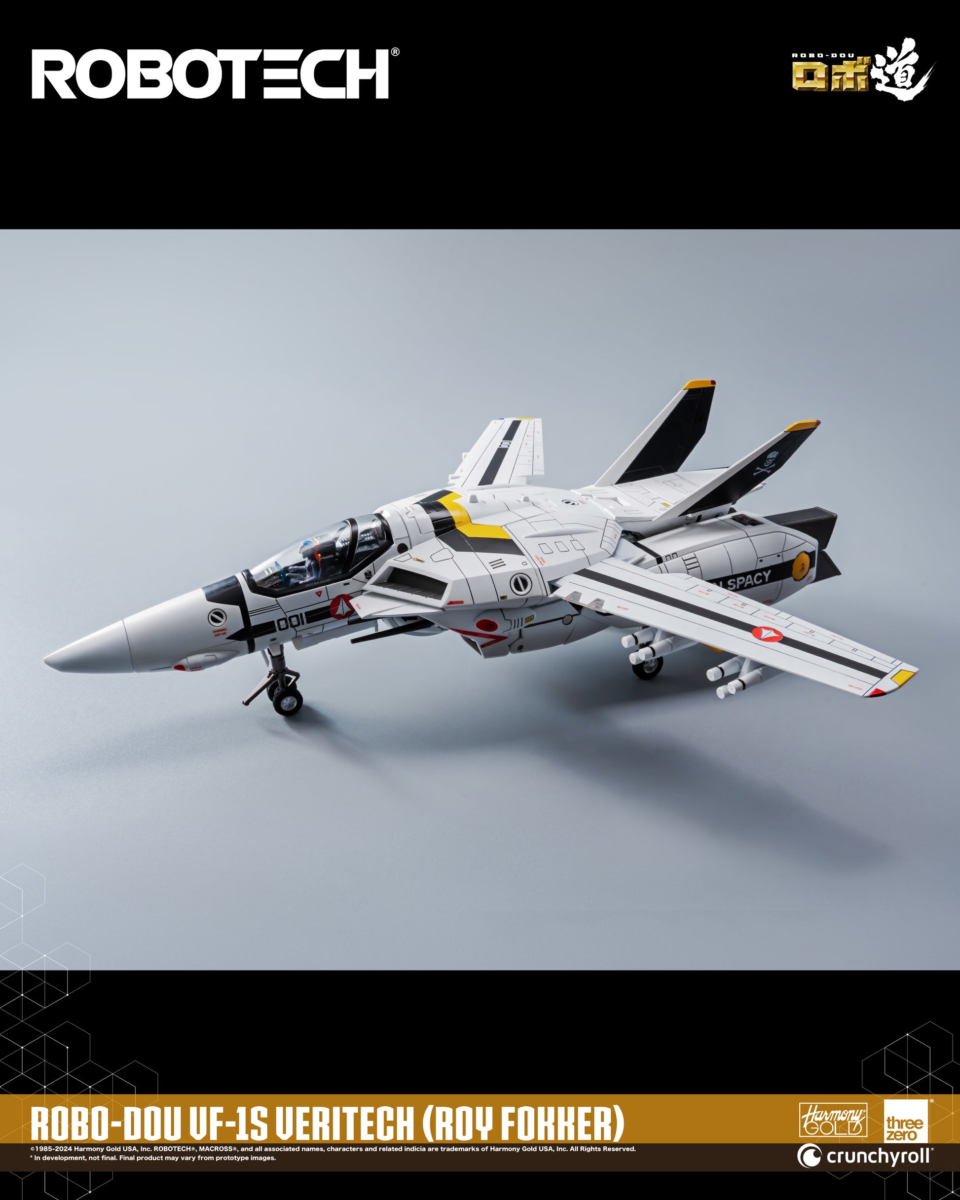 ROBO-DOU ROBOTECH VF‐1S Veritech (Roy Fokker) Threezero valkyrie mode or jet modee