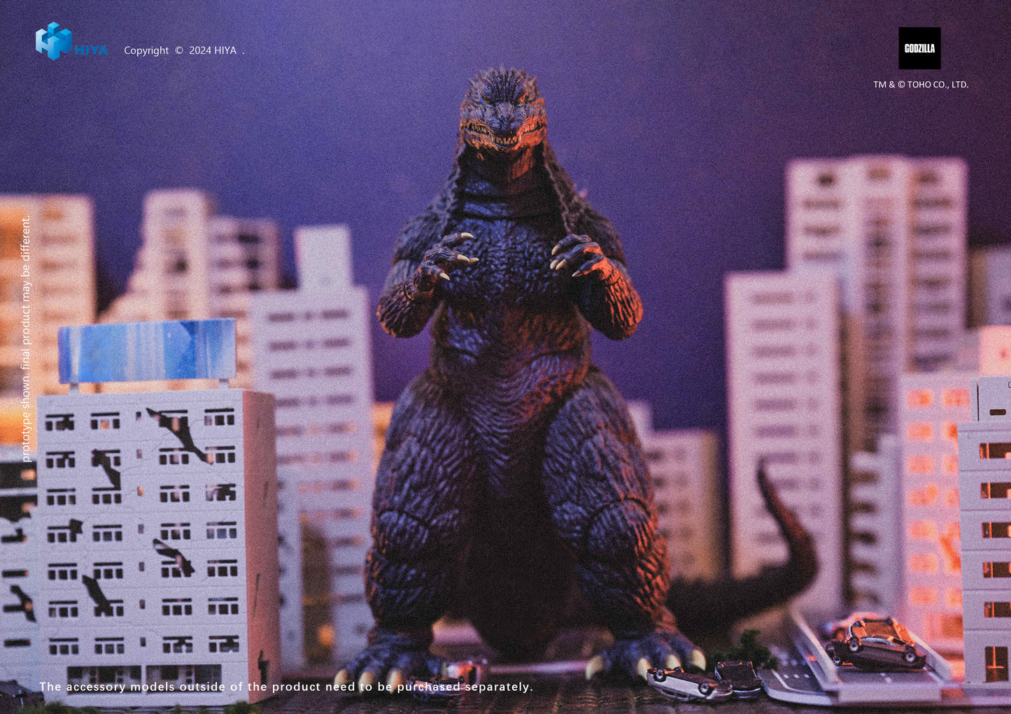 Pre Order Godzilla PX (2002) "Godzilla vs Mechagodzilla" - Hiya Toys Exquisite Basic Series