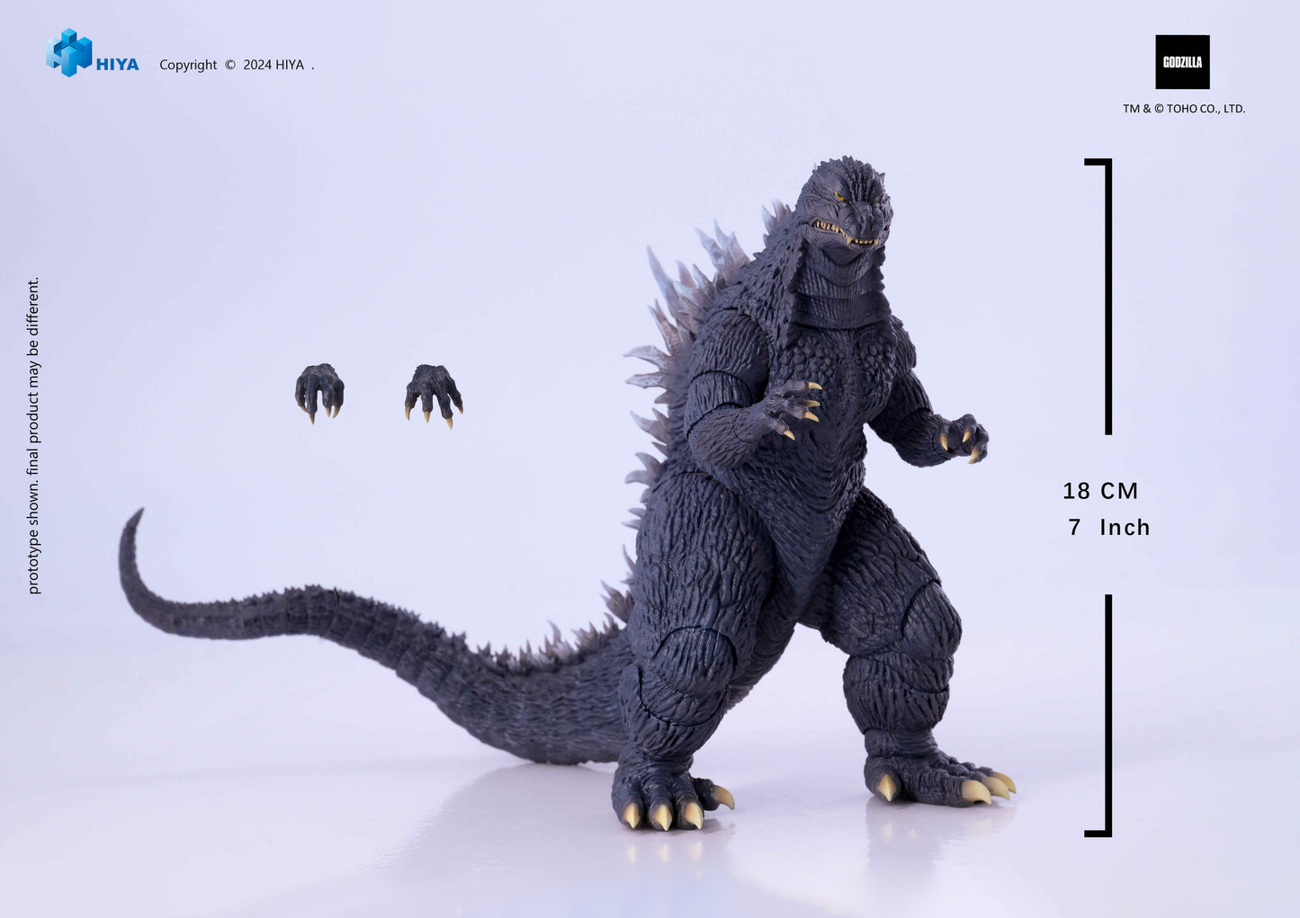 Pre Order Godzilla PX (2002) "Godzilla vs Mechagodzilla" - Hiya Toys Exquisite Basic Series