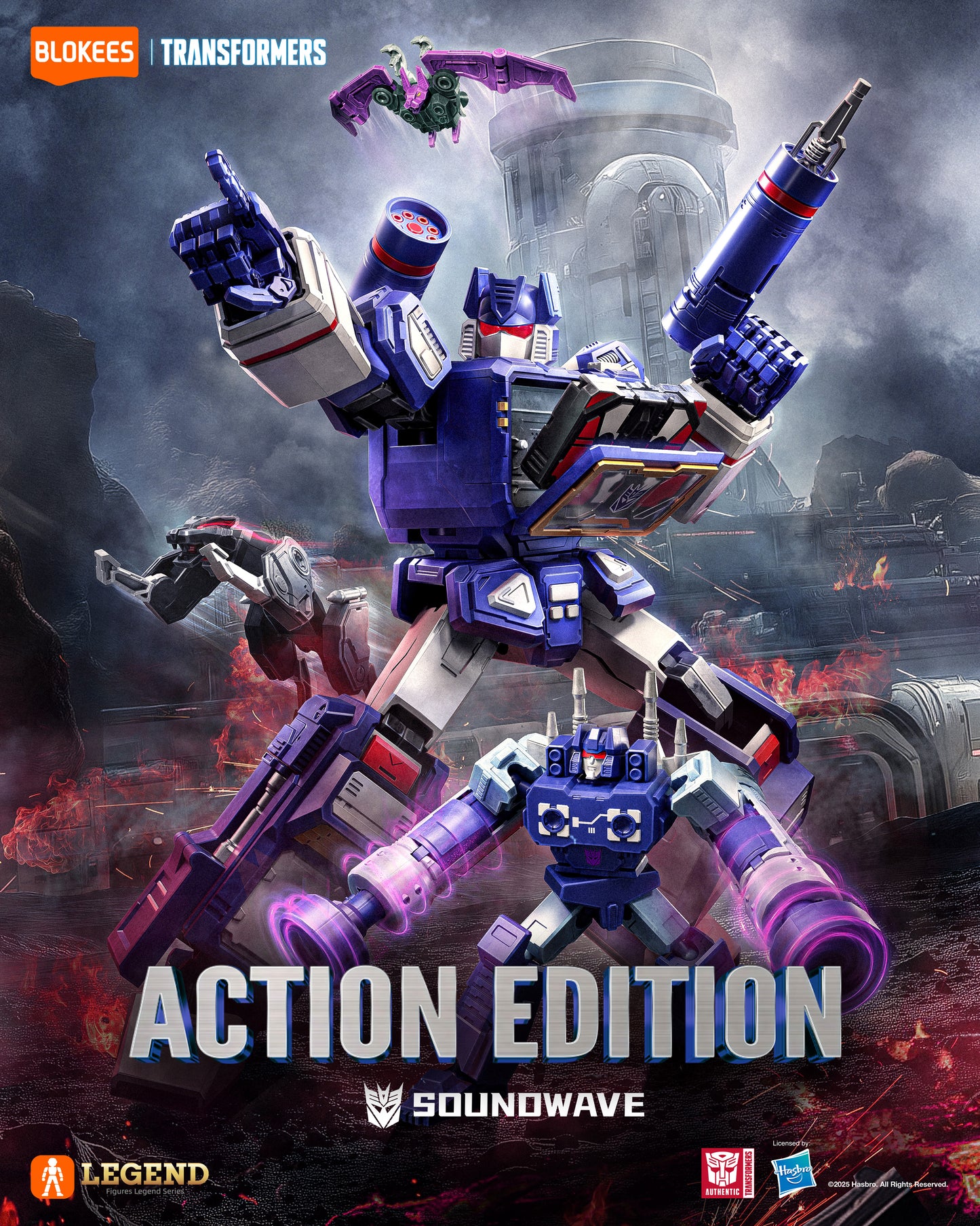 Pre Order Transformers Action Edition 03 Soundwave (G1) Blokees Model Kit