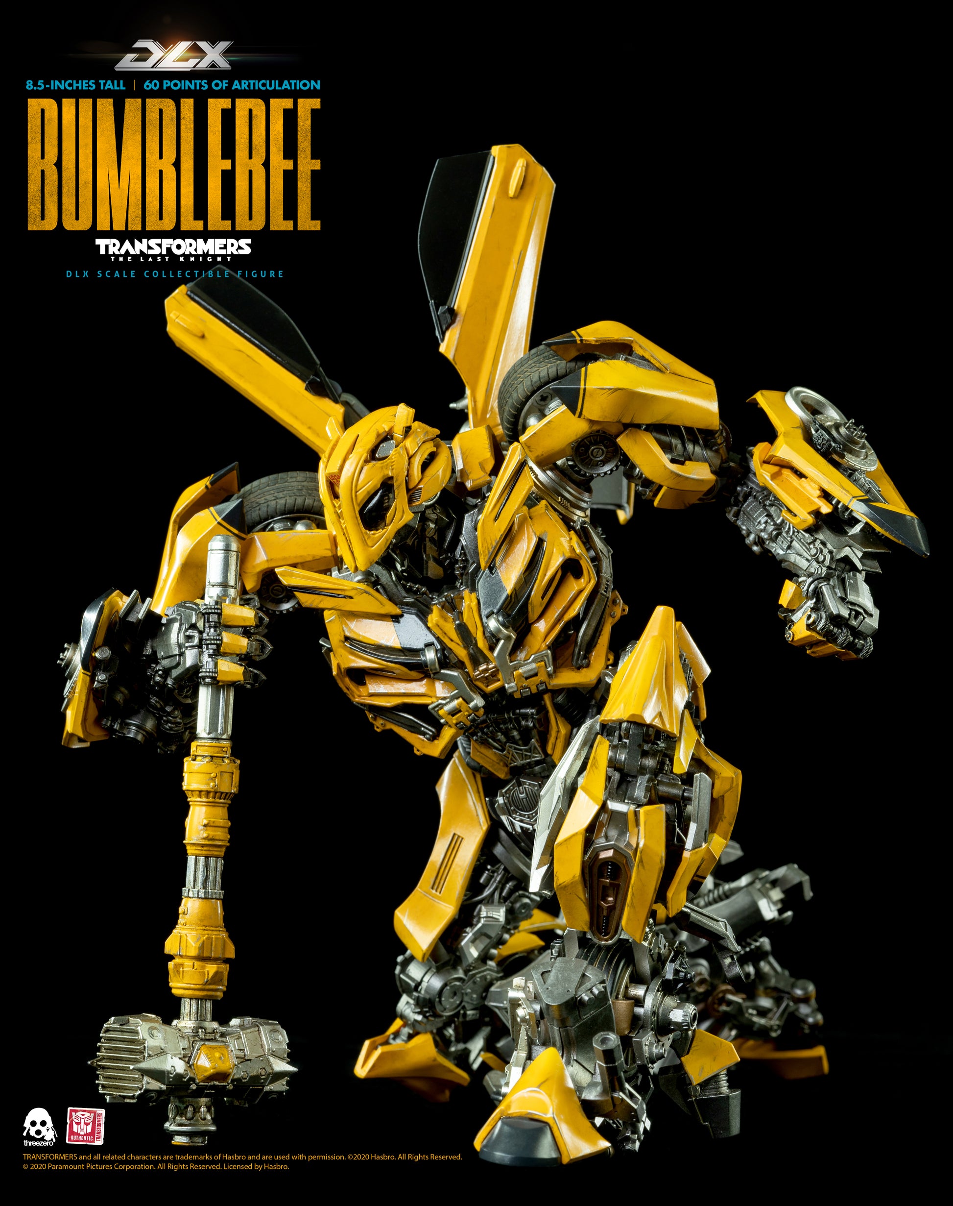 Bumblebee Reissue "Transformers: The Last Knight" - Threezero DLX Scale Collectible Figure
