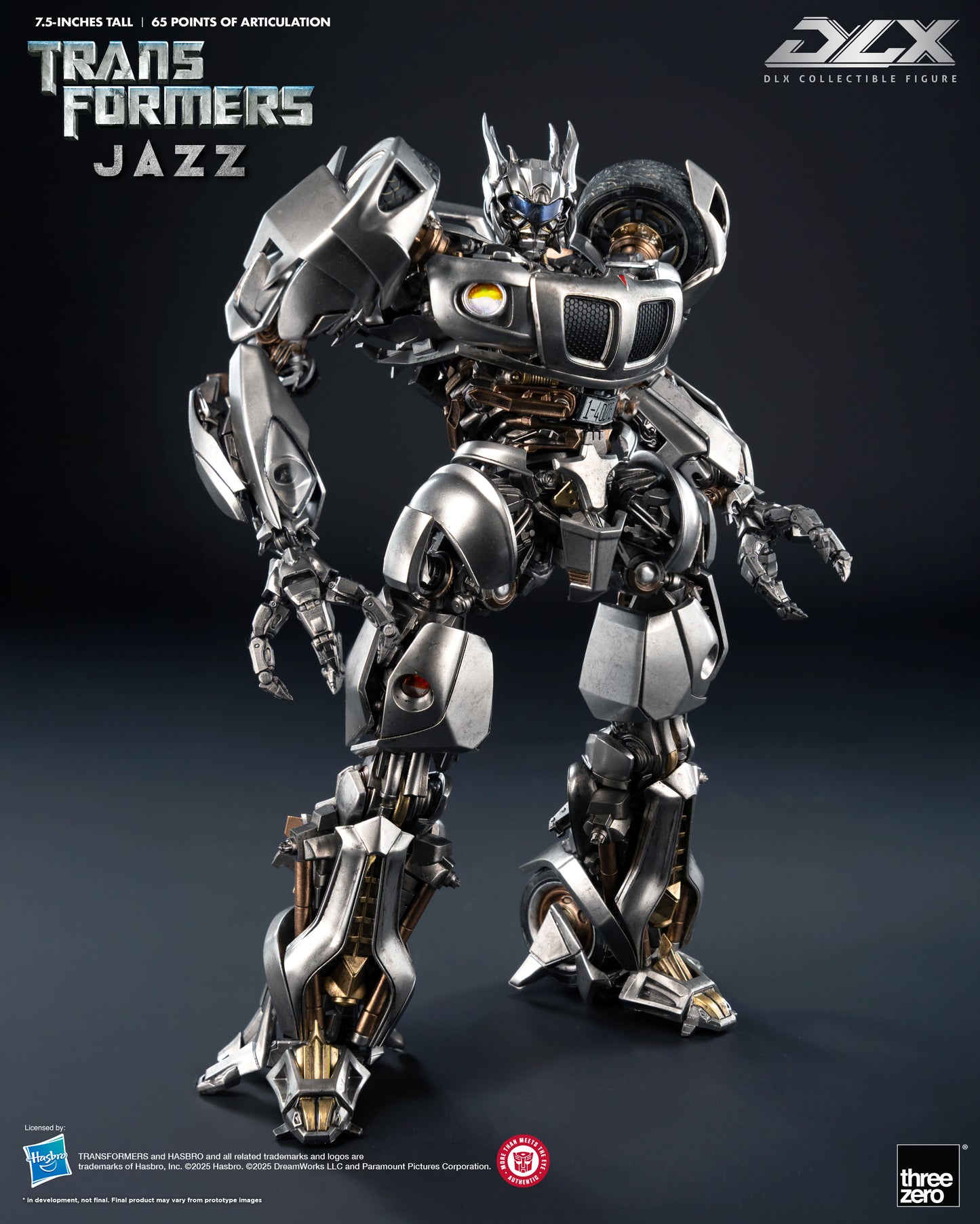 Pre Order Transformers DLX Scale Collectible Series Jazz Action Figure Threezero