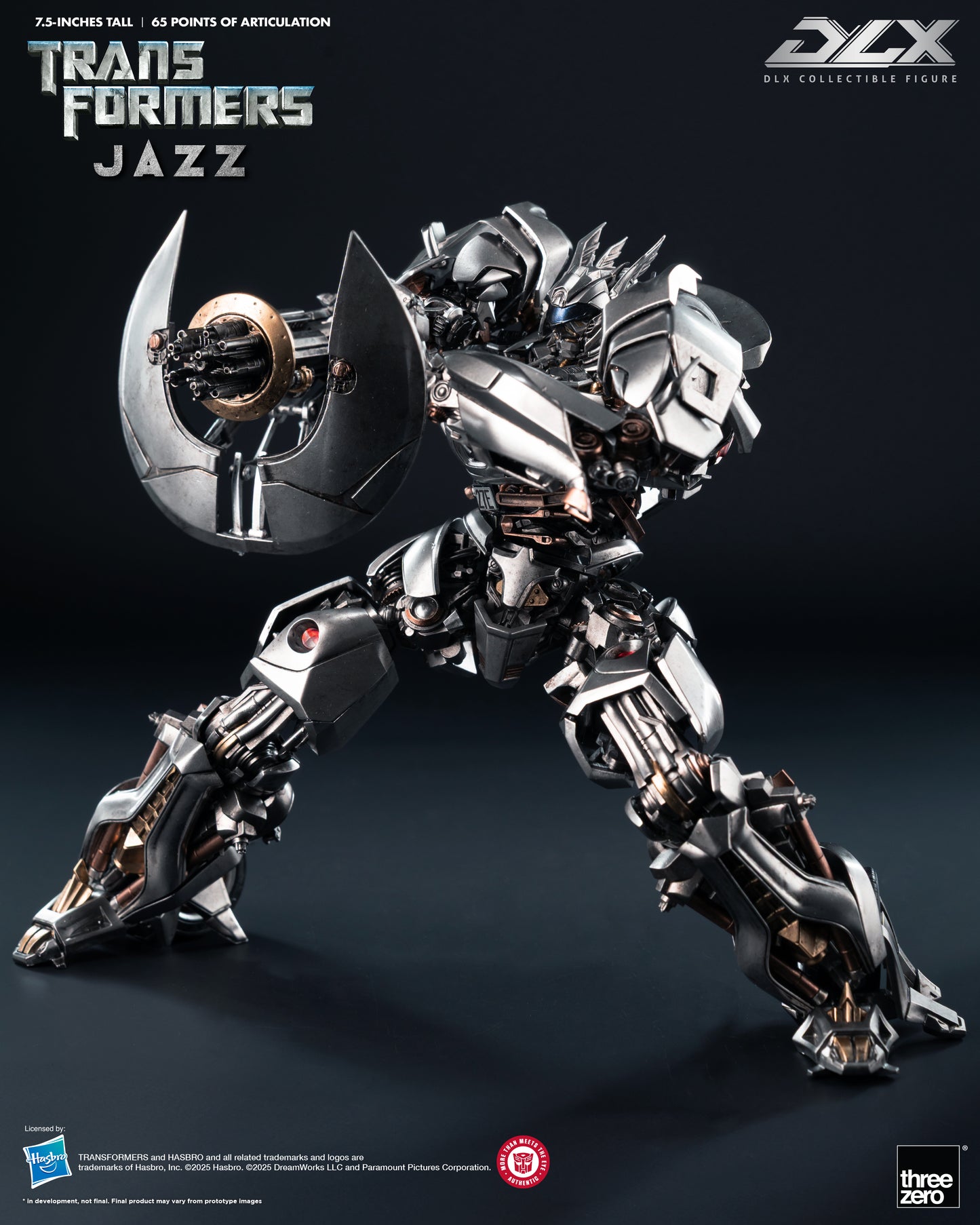 Pre Order Transformers DLX Scale Collectible Series Jazz Action Figure Threezero
