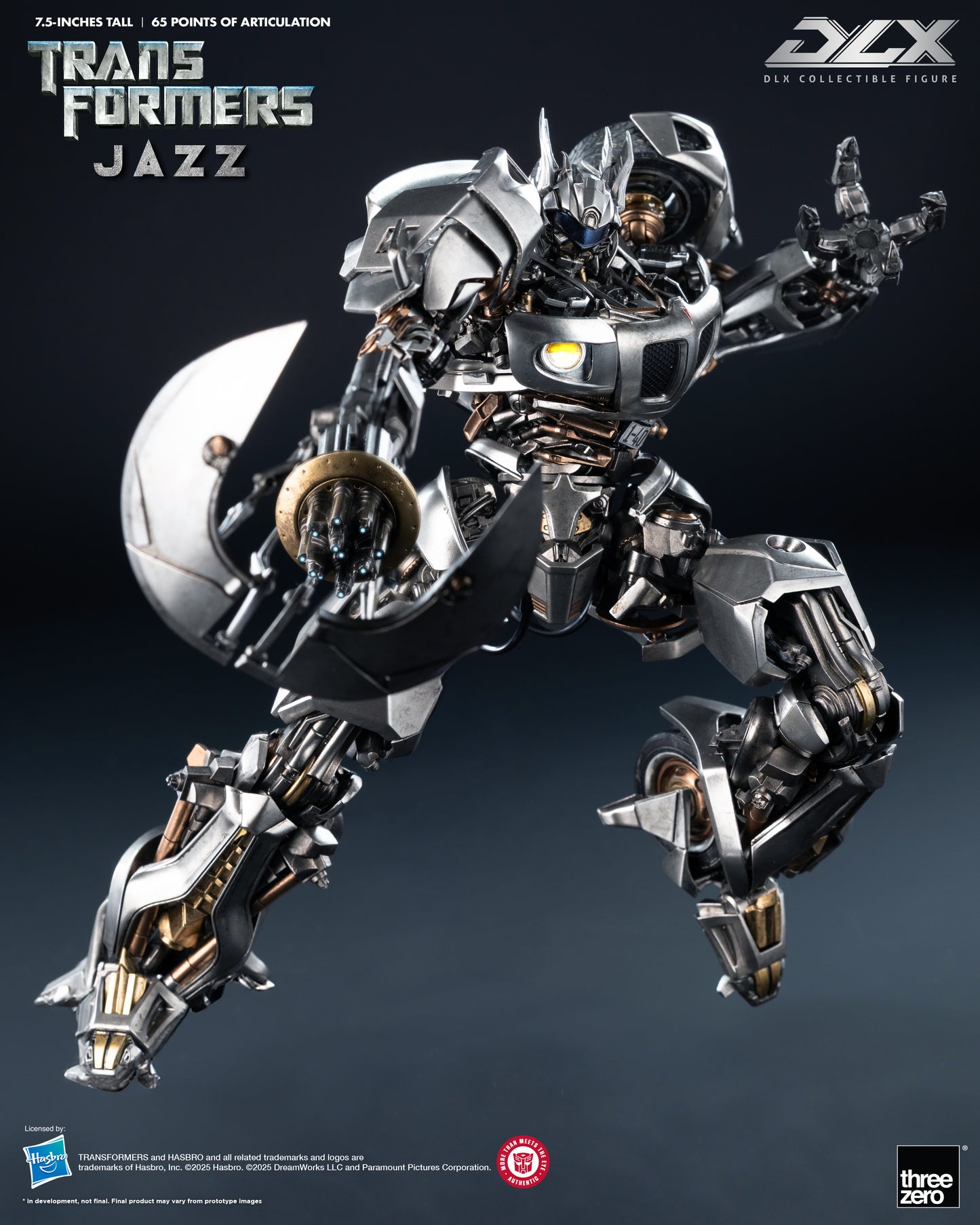 Pre Order Transformers DLX Scale Collectible Series Jazz Action Figure Threezero