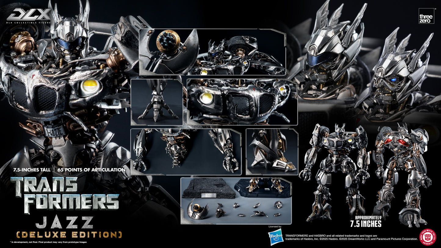 Pre Order Transformers DLX Scale Collectible Series Jazz Action Figure Threezero