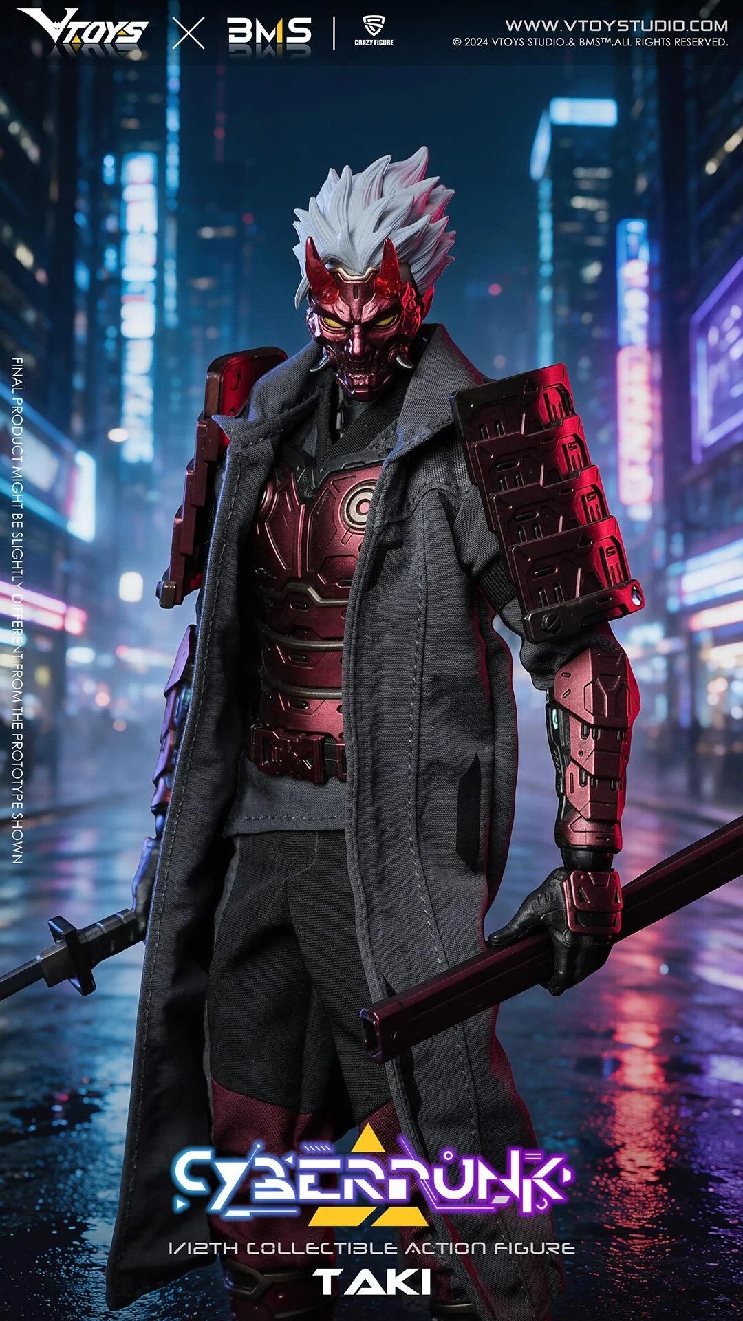 VTOYS X BMS X CF VSD012 -Cyberpunk Samurai The Crimson Dawn of theBlade("Cyberpunk") |VTOYS