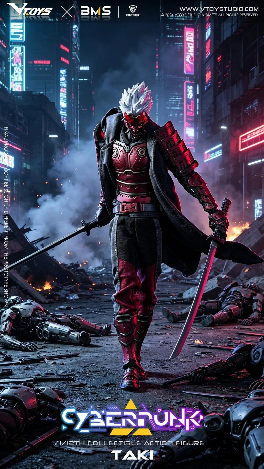 VTOYS X BMS X CF VSD012 -Cyberpunk Samurai The Crimson Dawn of theBlade("Cyberpunk") |VTOYS
