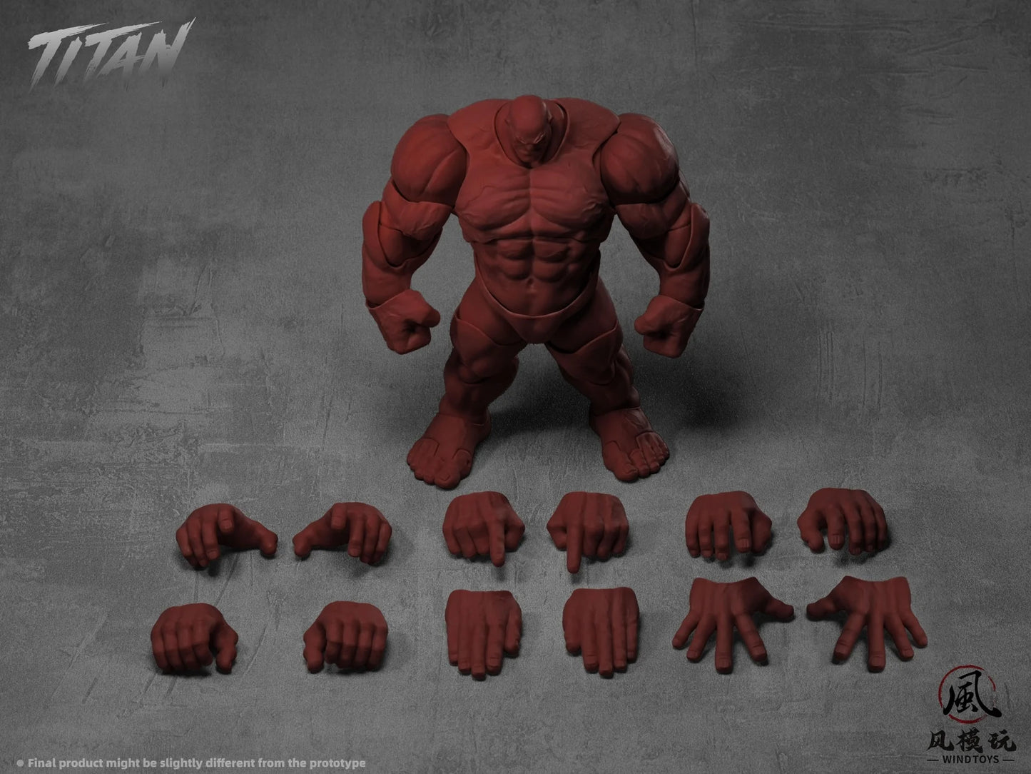 Wind Toys 1/12 Super Action Muscle Body Titan Red Skin Edition | Wind Toys