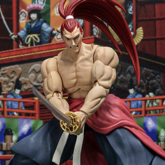 Samurai Shodown Genjuro Kibagami 1/12 Scale Action Figure close up