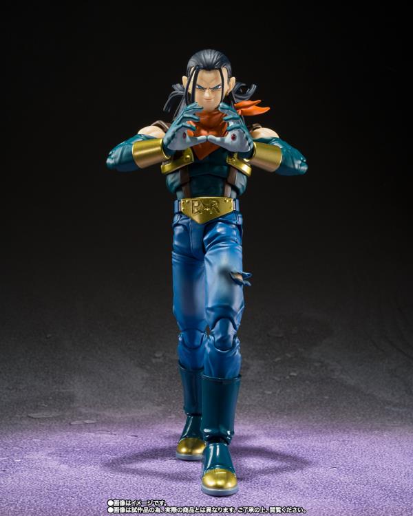 Dragon Ball GT S.H.Figuarts Super Android 17 charging up pose