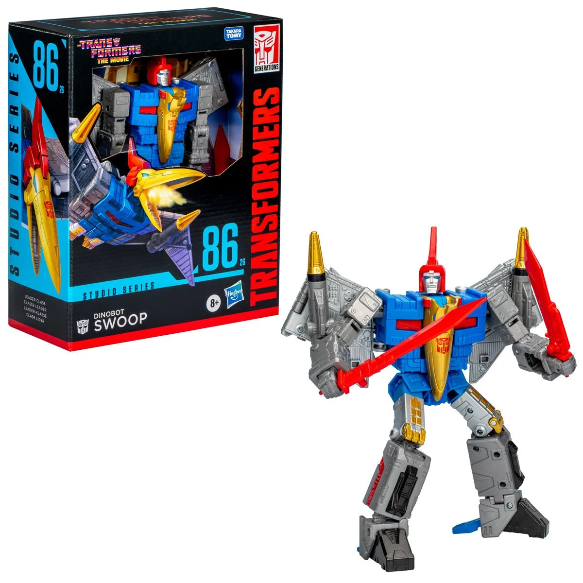 Transformers Studio Series 86 Leader Dinobot Swoop box and swoop