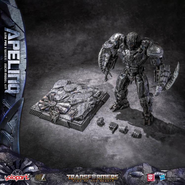 Transformers: Rise of the Beasts Apelinq Advanced Model Kit Pro X showing all accessories