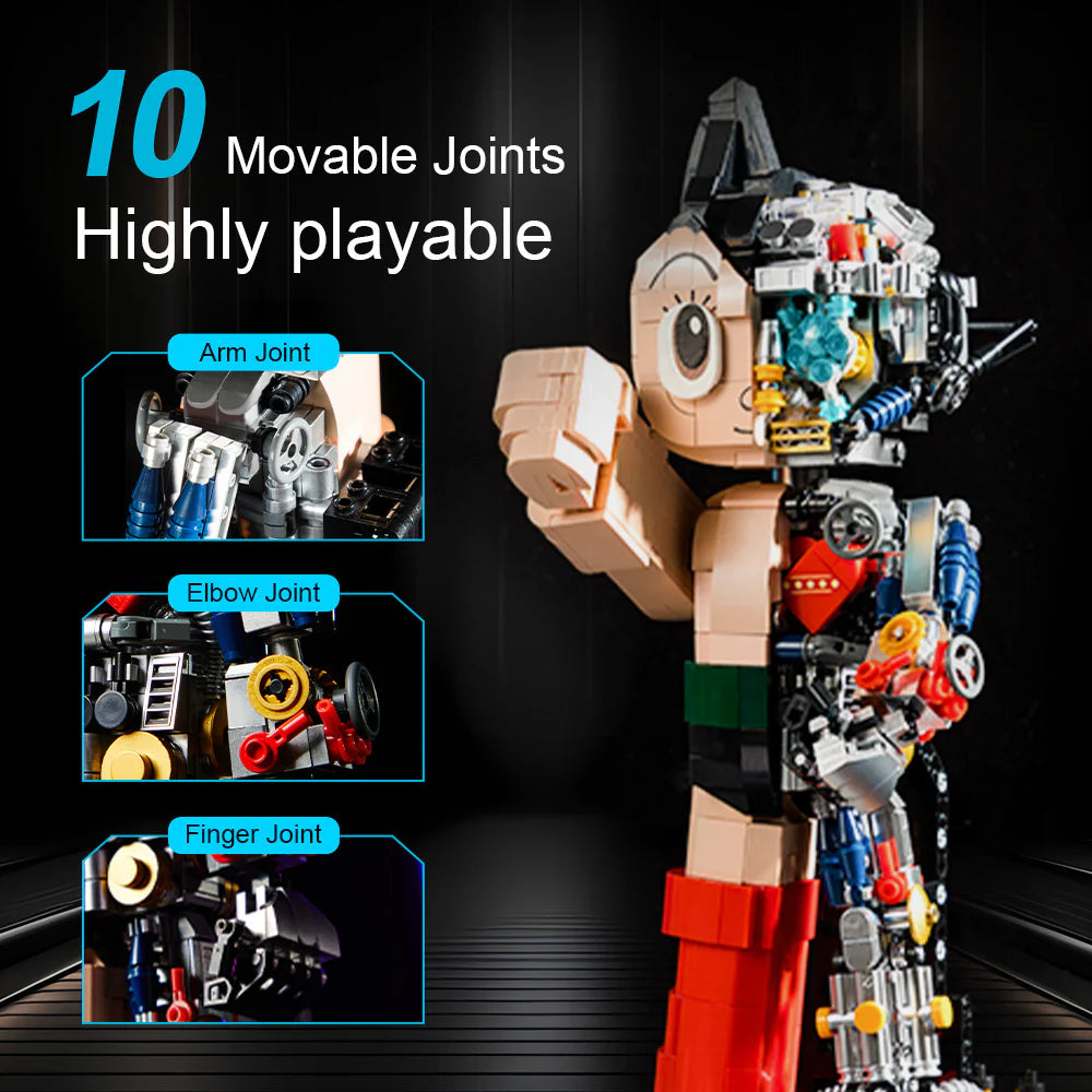 Astro Boy Mechanical Clear Version Classic "Astro Boy" Building Block Set | Pantasy