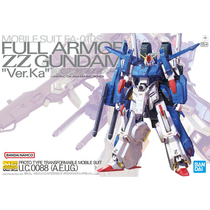 MG FAZZ Full Armor ZZ Gundam Version Ka | Bandai Hobby 1/100 Scale Master Grade Model Kit