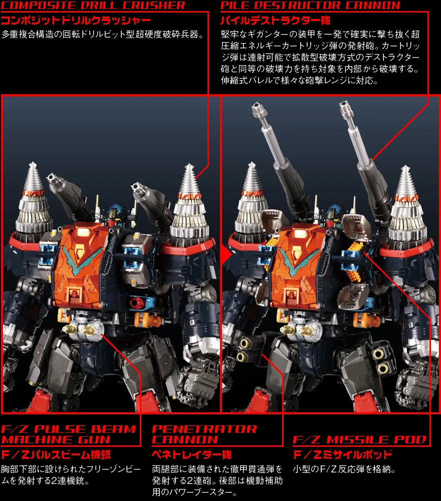 Diaclone DA-80 Big Powered GV Verse (Caliber Ver.) Exclusive (Reissue) | Takara Tomy