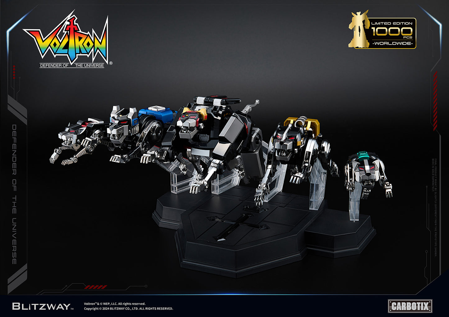 Pre Order Limited Edition Blitzway Black Voltron + Base Set